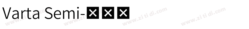 Varta Semi字体转换